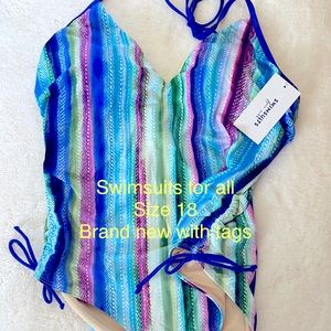 Swimsuits for all New w tags size 18